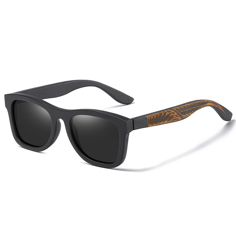 Lunettes de soleil rétro GM en bois pour hommes, monture en bois polarisée, lunettes de soleil pour femmes, protection UV400, lunette de soleil homme femme, boîte en carton S1610L – Image 7