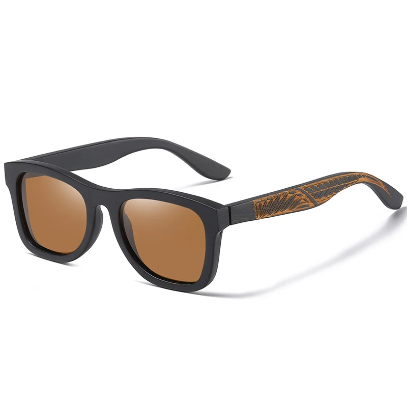 Lunettes de soleil rétro GM en bois pour hommes, monture en bois polarisée, lunettes de soleil pour femmes, protection UV400, lunette de soleil homme femme, boîte en carton S1610L – Image 8