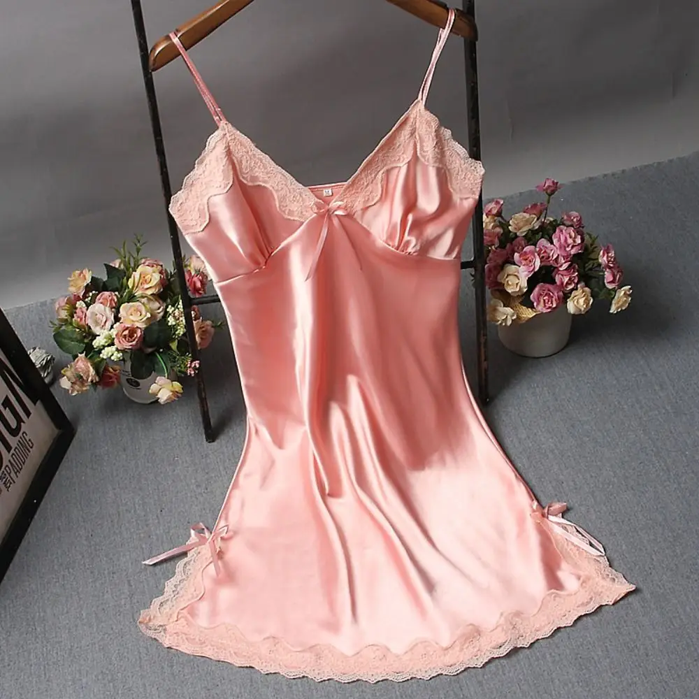 Sexy dentelle Patchwork Camisola Lingerie nuisette robe de mariée vêtements de nuit chemise de nuit vêtements femmes chemises de nuit vêtements de nuit sexy – Image 3