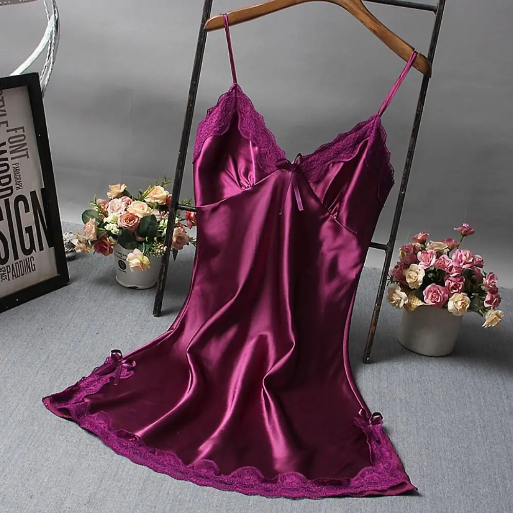 Sexy dentelle Patchwork Camisola Lingerie nuisette robe de mariée vêtements de nuit chemise de nuit vêtements femmes chemises de nuit vêtements de nuit sexy – Image 5