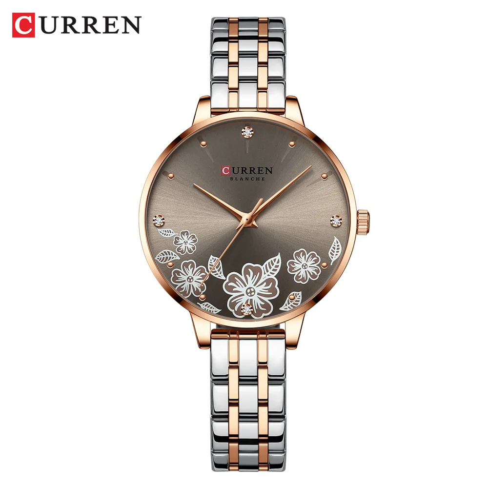 CURREN marque mode femmes montres en acier inoxydable Ultra mince Montre à Quartz Femme horloge romantique montres pour femmes Montre Femme – Image 15
