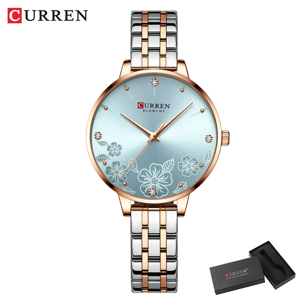 CURREN marque mode femmes montres en acier inoxydable Ultra mince Montre à Quartz Femme horloge romantique montres pour femmes Montre Femme – Image 10