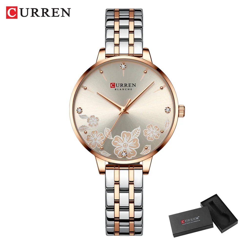 CURREN marque mode femmes montres en acier inoxydable Ultra mince Montre à Quartz Femme horloge romantique montres pour femmes Montre Femme – Image 8