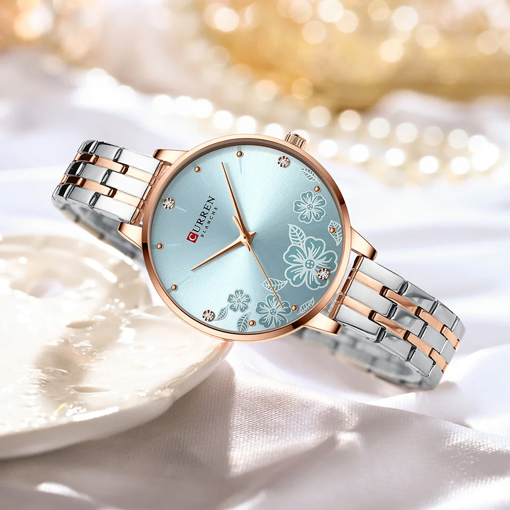 CURREN marque mode femmes montres en acier inoxydable Ultra mince Montre à Quartz Femme horloge romantique montres pour femmes Montre Femme – Image 3