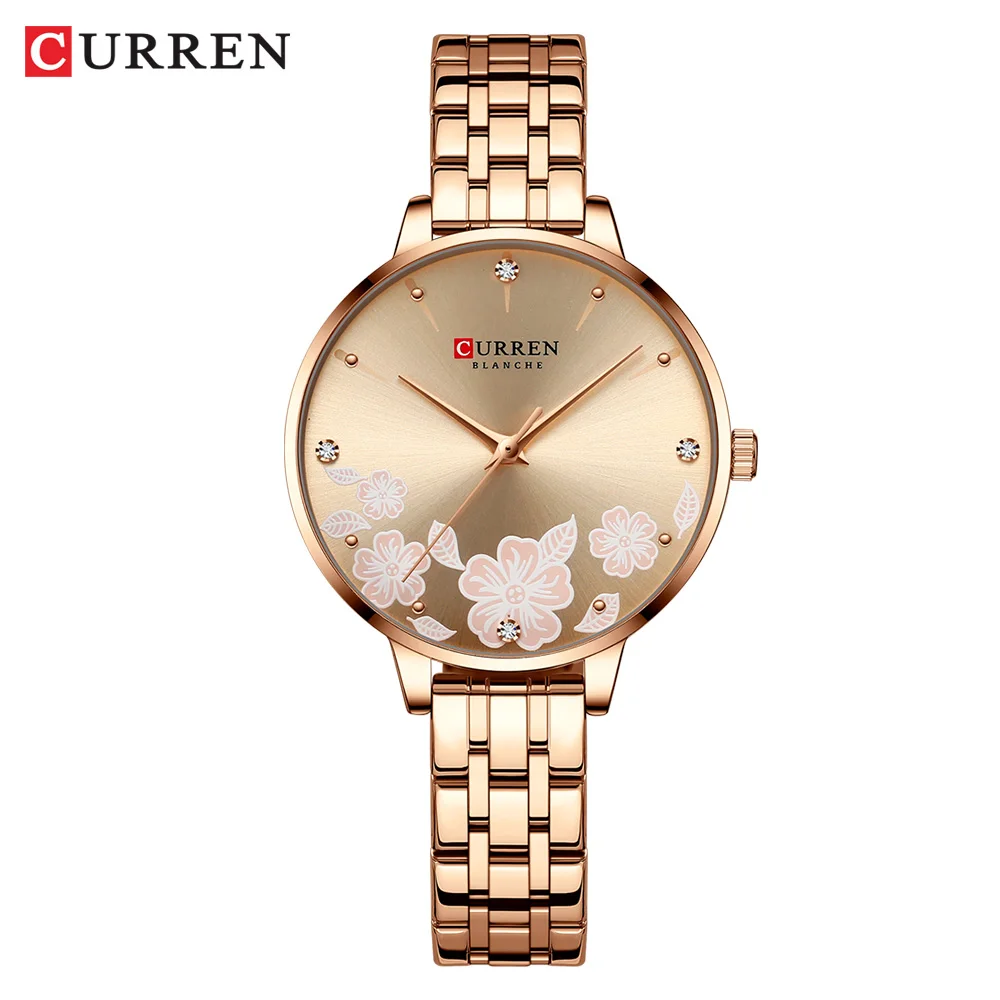 CURREN marque mode femmes montres en acier inoxydable Ultra mince Montre à Quartz Femme horloge romantique montres pour femmes Montre Femme – Image 7