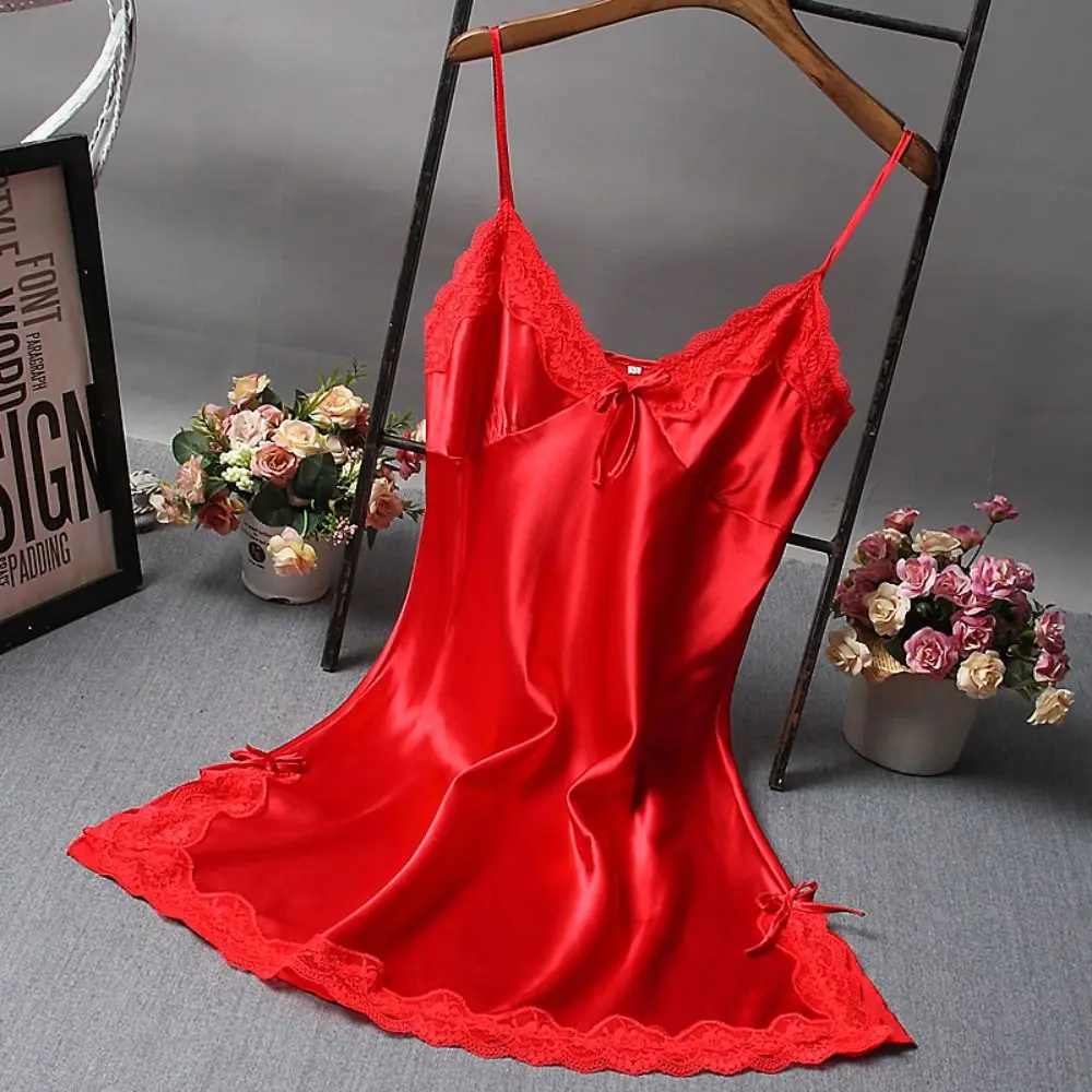 Sexy dentelle Patchwork Camisola Lingerie nuisette robe de mariée vêtements de nuit chemise de nuit vêtements femmes chemises de nuit vêtements de nuit sexy – Image 2
