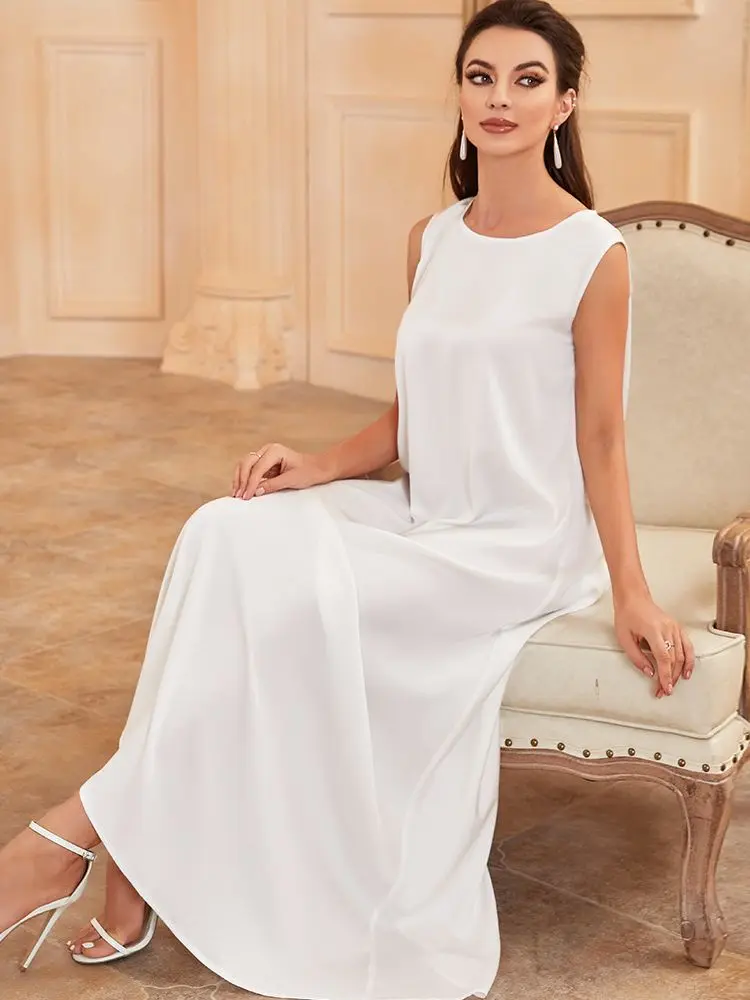 Robe Africaine pour Ramadan, Vêtement Islamique, Blanc, Éducatif, Dubaï, Abaya, Turquie, Arabe, Musulmane