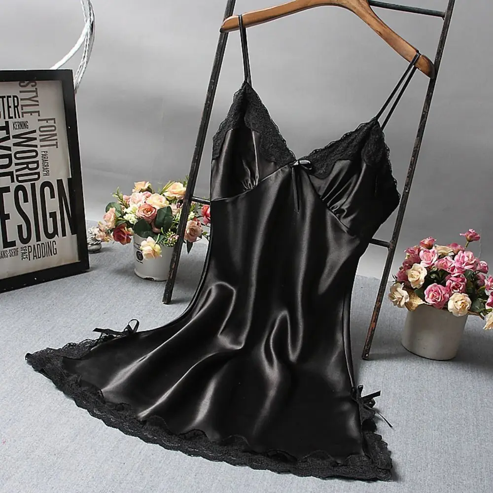 Sexy dentelle Patchwork Camisola Lingerie nuisette robe de mariée vêtements de nuit chemise de nuit vêtements femmes chemises de nuit vêtements de nuit sexy