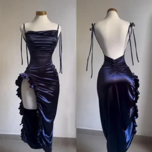 Nouvelle Robe d'été transfrontalière 2026 Europe et États-Unis, style Y2K, sexy, à col licou, pour femme mature, inspirée des Spice Girls