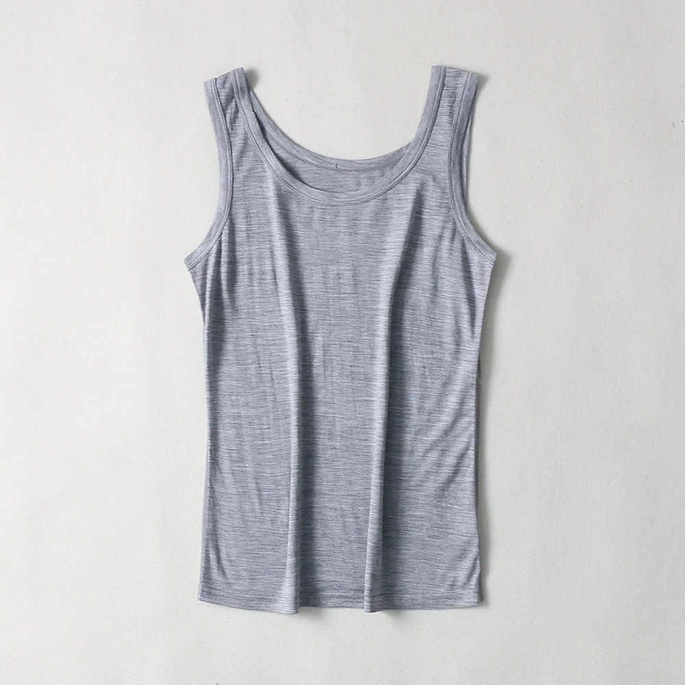 T-shirt en laine mérinos pour femme, haut de course, haut de randonnée, haut de sport précieux, 100% laine mérinos, sourire fin, 17.5 – Image 3