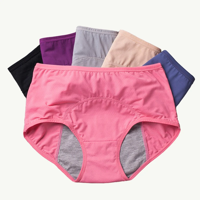 DULASI 3 pièces culottes menstruelles anti-fuite pantalons physiologiques femmes sous-vêtements période confortable slips imperméables livraison directe – Image 3