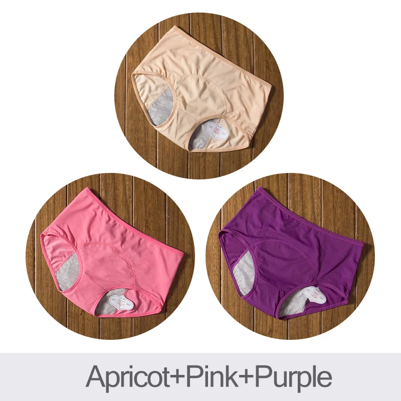 DULASI 3 pièces culottes menstruelles anti-fuite pantalons physiologiques femmes sous-vêtements période confortable slips imperméables livraison directe – Image 7