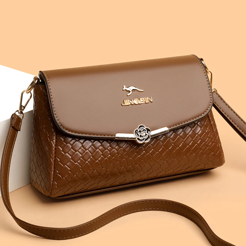Petits sacs carrés pour femmes, rétro polyvalent, sangle d'épaule, grande capacité, décontracté, portables, sacs à bandoulière – Image 2