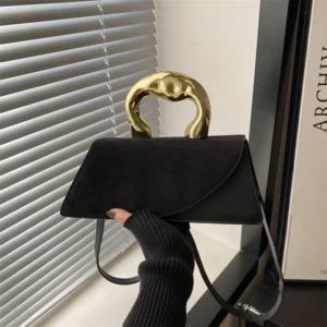 Sac de luxe légers de Style français de grande capacité, nouveau Design minimaliste décontracté en métal pour femmes