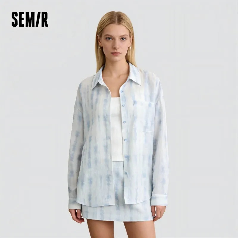 Chemise texturée pour femme , ensemble deux pièces coupe ample, style urbain décontracté, doux et confortable pour le quotidien